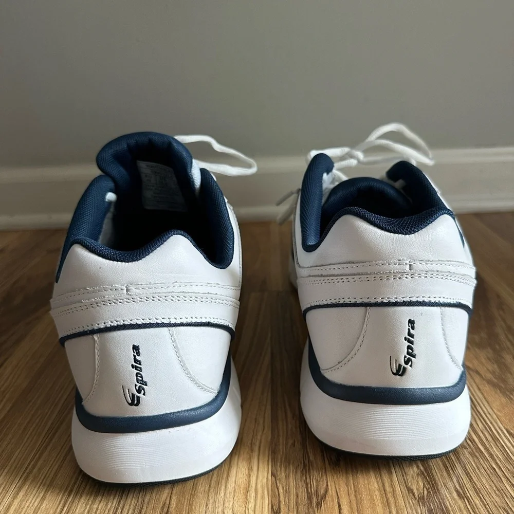 Spira Men’s Wavewalker Walking Tennis Shoes White & Blue Size 15 D